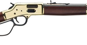 HENRY H6 BIG BOY BRASS 357/38 - SIDE GATE 20" LARGE LOOP WLNT