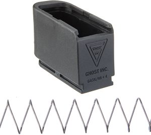 GHOST MOAB MAG EXTENSION FOR - GLOCK 43X48 PLUS 4 RNDS BLACK