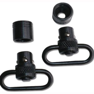 GROVTEC PUSH BUTTON SWIVEL SET - BLACK 1" 2-PACK