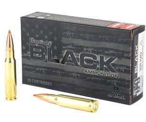 HRNDY BLACK 308WIN 168GR AMAX 20/200