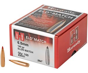 HRNDY ELD-M 6.5MM .264 140GR 100CT