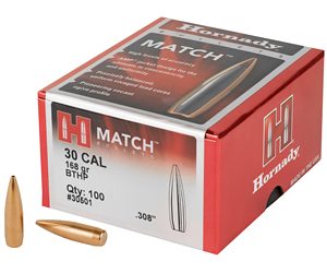 HRNDY MATCH 30CAL .308 168GR 100CT