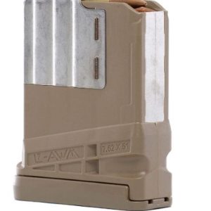 LANCER MAGAZINE L7AWM SR-25 - 7.62X51 5RD OPAQUE FDE GEN 2