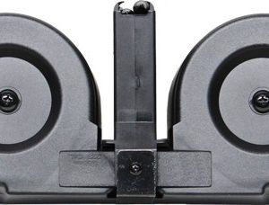 IVER JOHNSON MAGAZINE AR15 - 223 100RD DRUM BLK/CLEAR POLY