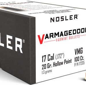 NOSLER BULLETS 17 CAL .172 - 20GR VARMAGEDDON FBHP 100CT