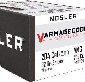 NOSLER BULLETS 20 CAL .204 - 32GR VARMAGEDDON TIPPED 250CT