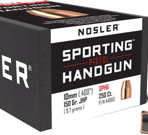 NOSLER BULLETS 10MM .400 - 150GR JHP 250CT