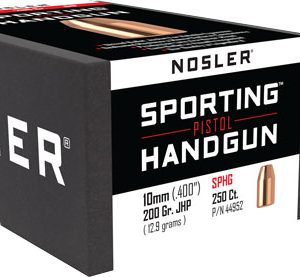 NOSLER BULLETS 10MM .400 - 200GR JHP 250CT