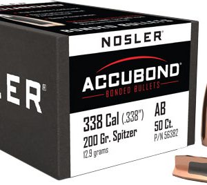 NOSLER BULLETS 338 CAL .338 - 200GR ACCUBOND 50CT