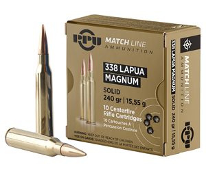 PPU 338 LAPUA MAG MATCH 240GR 10/200