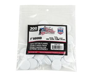 PRO-SHOT PATCH .22-.270CAL 1" 300CT