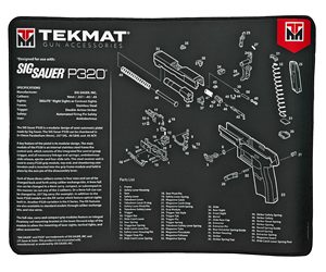 TEKMAT ULTRA PSTL MAT SIG P320 BLK