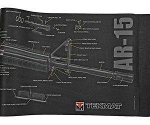 TEKMAT CUTAWAY RIFLE MAT AR15 BLK