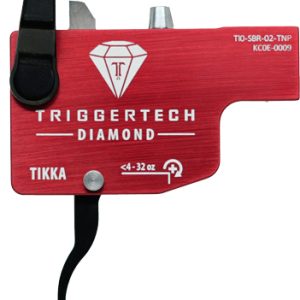 TRIGGERTECH TIKKA SINGLE STAGE - BLACK DIAMOND CURVED BLK/RED
