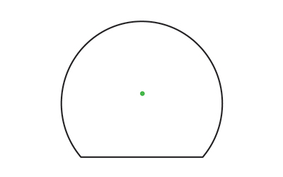 TRIJICON SRO 2.5 MOA GREEN DOT BLK - Image 4