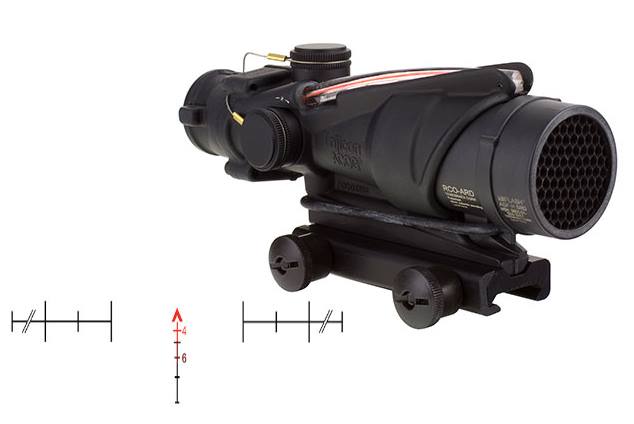 TRIJICON ACOG 4X32 A4 USMC RCO CHEV RED