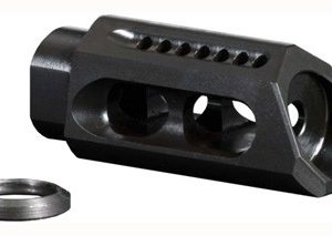YHM SLANT MUZZLE BRAKE/COMP - 6.8/7.62/9MM 1/2X36 THREADS