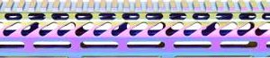 GUNTEC ULTRA LIGHT HANDGUARD - 15" M-LOK RAINBOW PVD