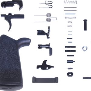 GUNTEC COMPLETE LOWER PARTS - KIT AR15 W/ ERGONOMIC GRIP