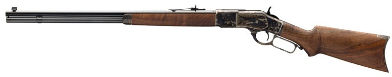 WINCHESTER 1873 SPORTER 45LC - OCTAGON/BLUED 24" CASE-COL PG - Image 2