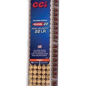 CCI Target Rimfire Ammunition .22 LR 40 gr LRN 1240 fps 100/ct