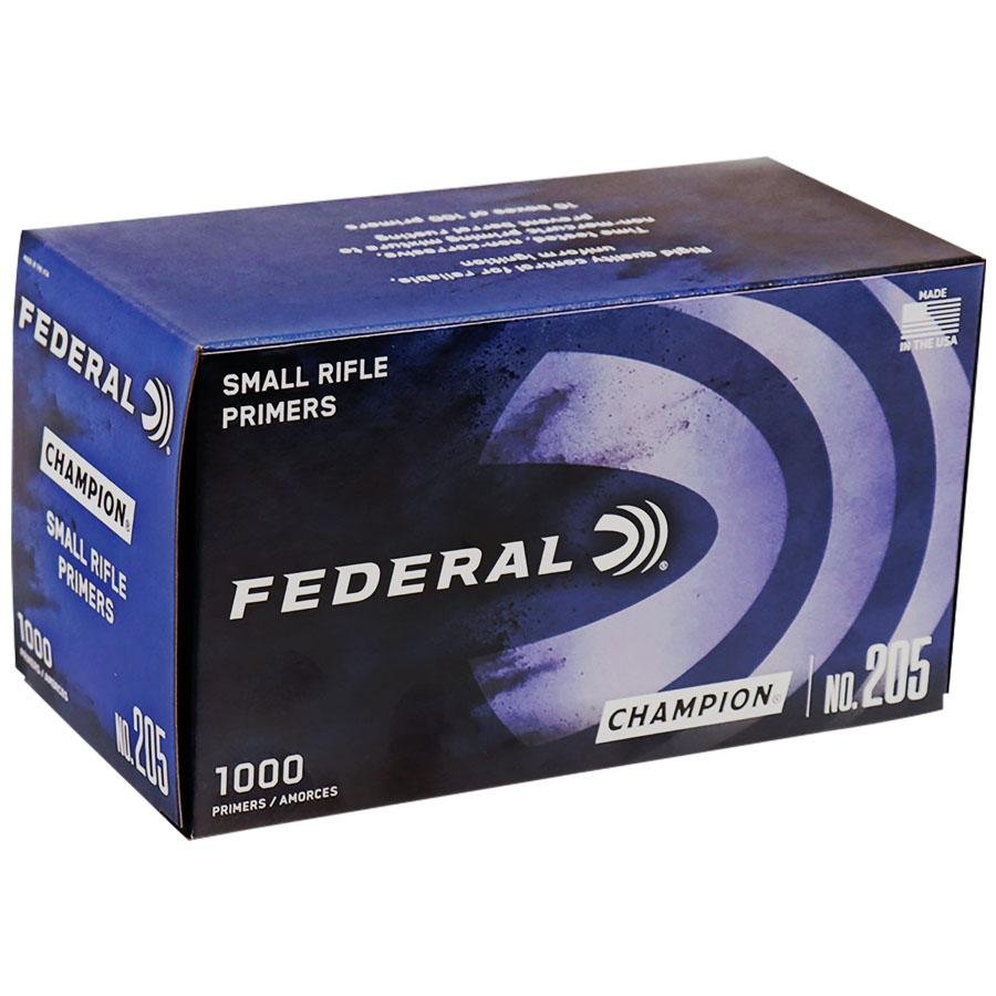 Federal Champion Centerfire #205 Primers Small Rifle 1000/ct