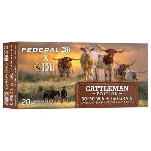 Federal x Henry Cattleman Edition rifle Ammunition 30-30 Win 150gr SP 2390 fps 20/ct
