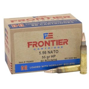 Hornady Frontier Rifle Ammunition 5.56X45 NATO 55 gr HP Match 3240 fps 50/ct