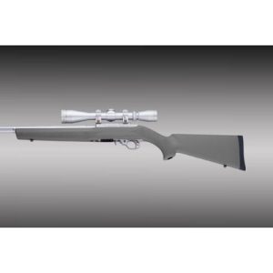 Hoge Rubber Overmolded Stock with .920" Dia Barrel Channel for Ruger 10-22 Slate Grey