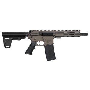 GLFA 223 Wylde Braced Pistol .223 Wylde 30rd Magazine 7.5" Nitride Barrel Tungsten Finish