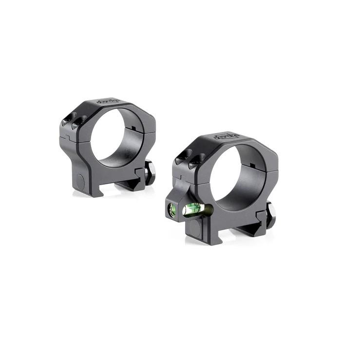 RPM Precision 34mm Low (.885'') Scope Rings with Co-linear Bubble Level