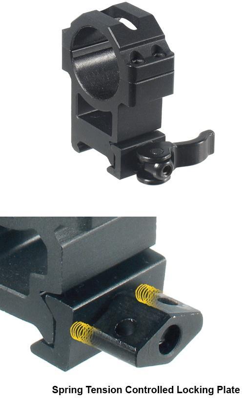 Leapers UTG 2-Piece Max Strength LE Grade Picatinny Rings - 22mm Width 30mm - High