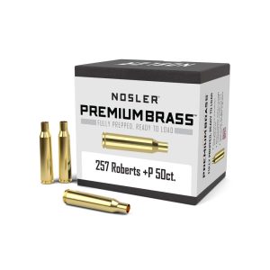 Nosler Unprimed Brass Rifle Cartridge Cases .257 Roberts (+P) 50/ct