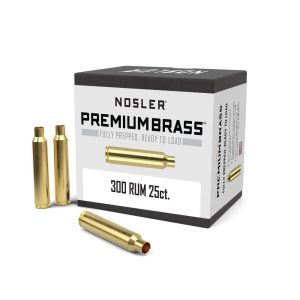 Nosler Unprimed Brass Rifle Cartridge Cases .300 Rem Ultra 25/ct