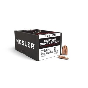 Nosler Custom Competition Rifle Bullets .22 cal .224" 69 gr HPBT 250/ct