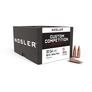 Nosler Custom Competition Rifle Bullets .30 cal .308" 168 gr HPBT 250/ct