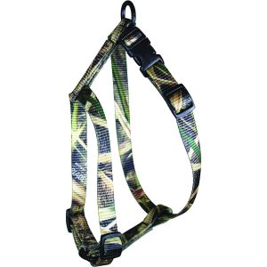 Omnipet Kwik Klip Adjustable Nylon Pet Harness 5/8" 1 Ply Mossy Oak Duck Blind Camo Small