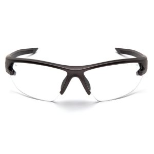 Pyramex Venture Gear Semtex 2.0 Shooting Glasses Gun Metal Frame with Clear Anti-Fog Lens