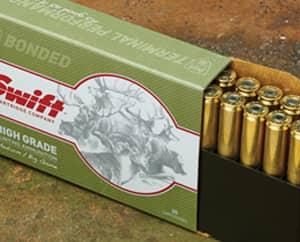 Swift A-Frame Rifle Ammunition .338 Win Mag 250 gr A-Frame 2570 fps 20/ct