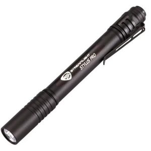 Streamlight Stylus Pro Alkaline Battery-Powered LED Pen Light - Black with White LED