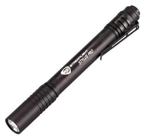 Streamlight Stylus Pro Alkaline Battery-Powered LED Pen Light - Black with White LED