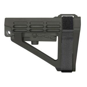 SB Tactical SBA4 5-Postion Adjustable Brace for AR-15 Stealth Grey