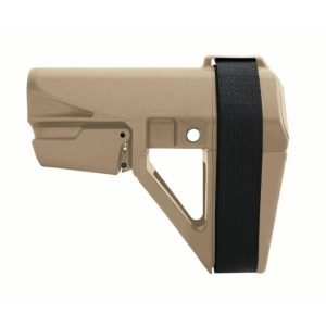 SB Tactical SBA5 Pistol Stabilizing Brace 5-Position Adjustable for AR-15 FDE