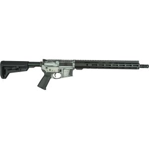 Shark Coast Tactical Trump 2.0 AR-15 Rifle w/SCC Lower 5.56 30rd Magazine 16" Barrel Distressed Silver Black