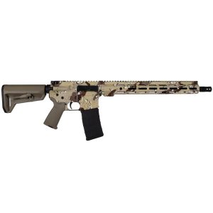 Shark Coast Tactical AR Rifle 5.56 NATO 30rd Magazine 16'' Barrel Chocolate Chip with Magpul Furniture