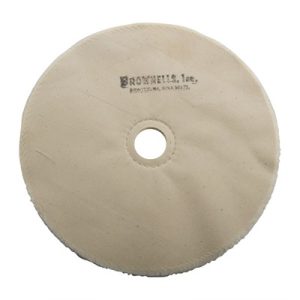 MUSLIN POLISHING WHEEL, LOOSE, 8'' X 20-PLY, 1'' ARBOR