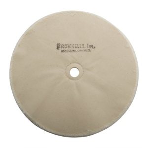 MUSLIN POLISHING WHEEL, LOOSE, 8'' X 20-PLY, 5/8'' ARBOR