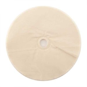 MUSLIN POLISHING WHEEL, LOOSE, 8'' X 20-PLY, 3/4'' ARBOR