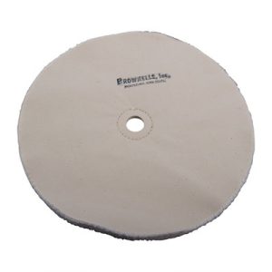 MUSLIN POLISHING WHEEL, LOOSE, 10'' X 20-PLY, 3/4'' ARBOR