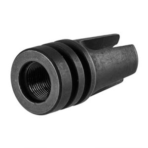 XM16E1 3 PRONG 22 CALIBER FLASH HIDER, 1/2''-28, STEEL, BLACK